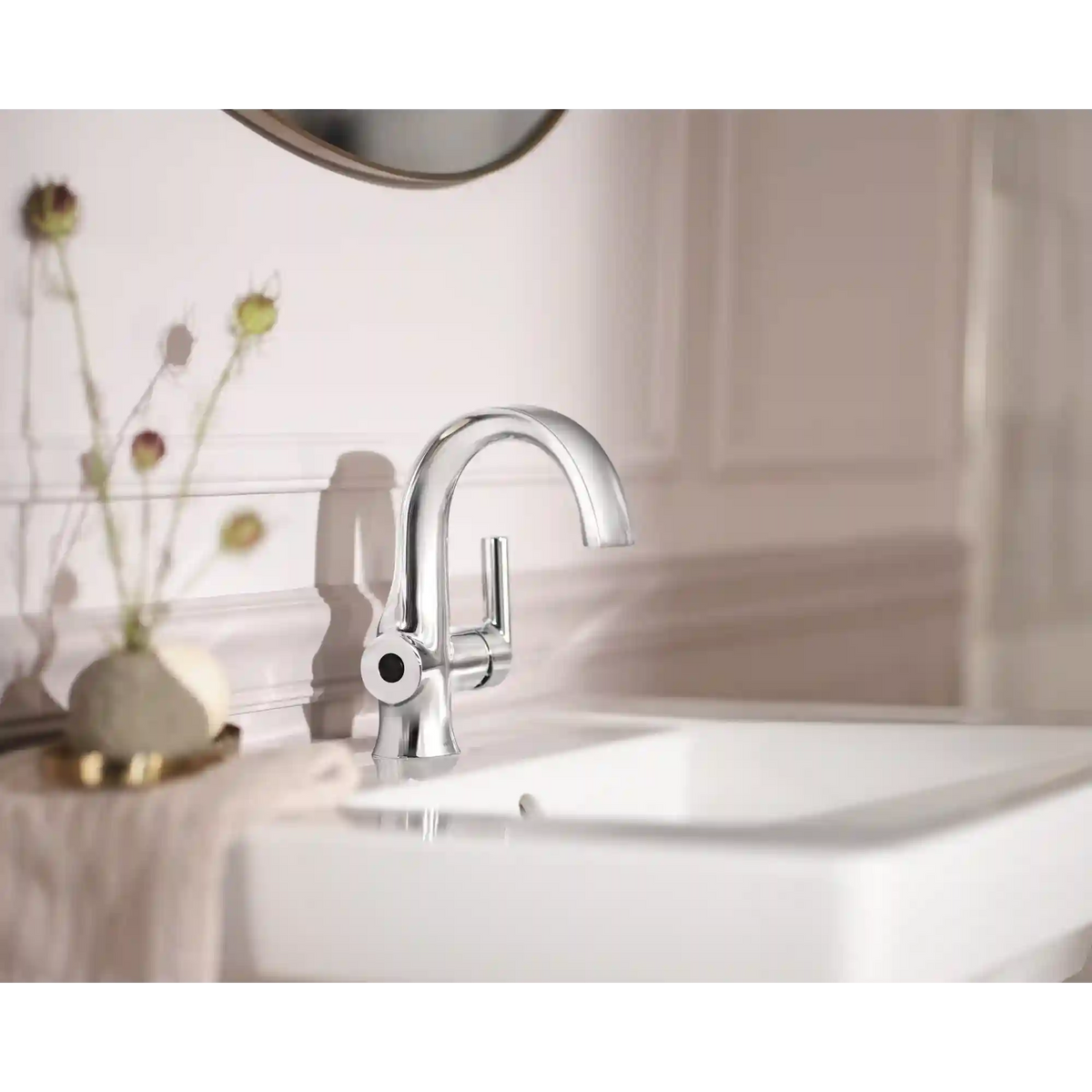 Doux One-Handle High Arc Bathroom Faucet
