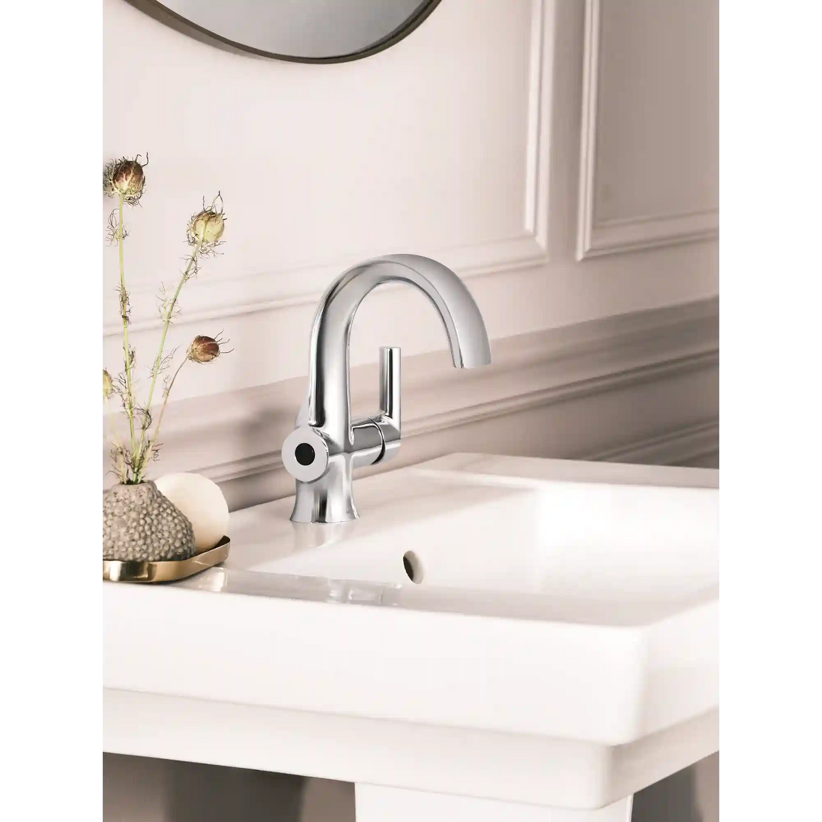 Doux One-Handle High Arc Bathroom Faucet