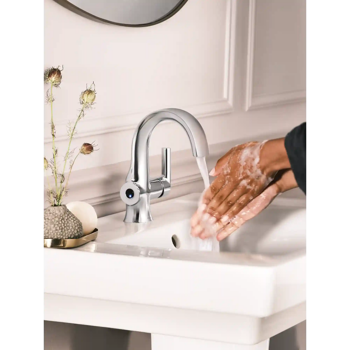 Doux One-Handle High Arc Bathroom Faucet