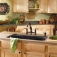 Waterhill Two-Handle High Arc Bridge Kitchen Faucet