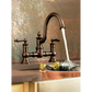 Waterhill Two-Handle High Arc Bridge Kitchen Faucet