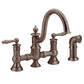 Waterhill Two-Handle High Arc Bridge Kitchen Faucet