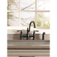 Waterhill Two-Handle High Arc Bridge Kitchen Faucet