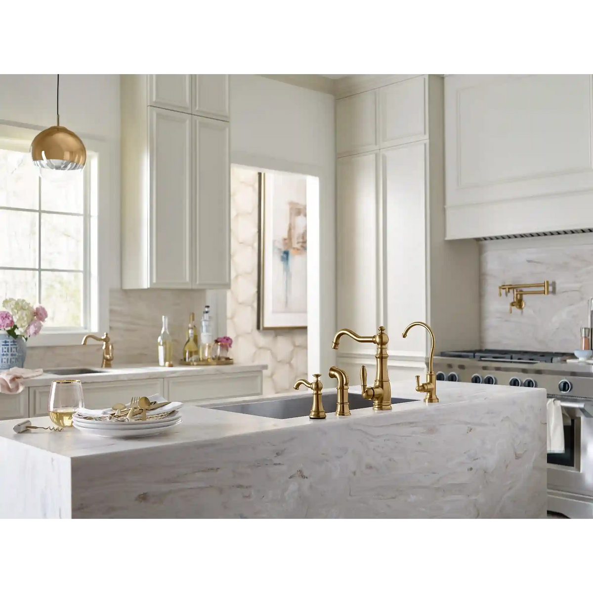 Moen Sip Traditional One-Handle High Arc Beverage Faucet