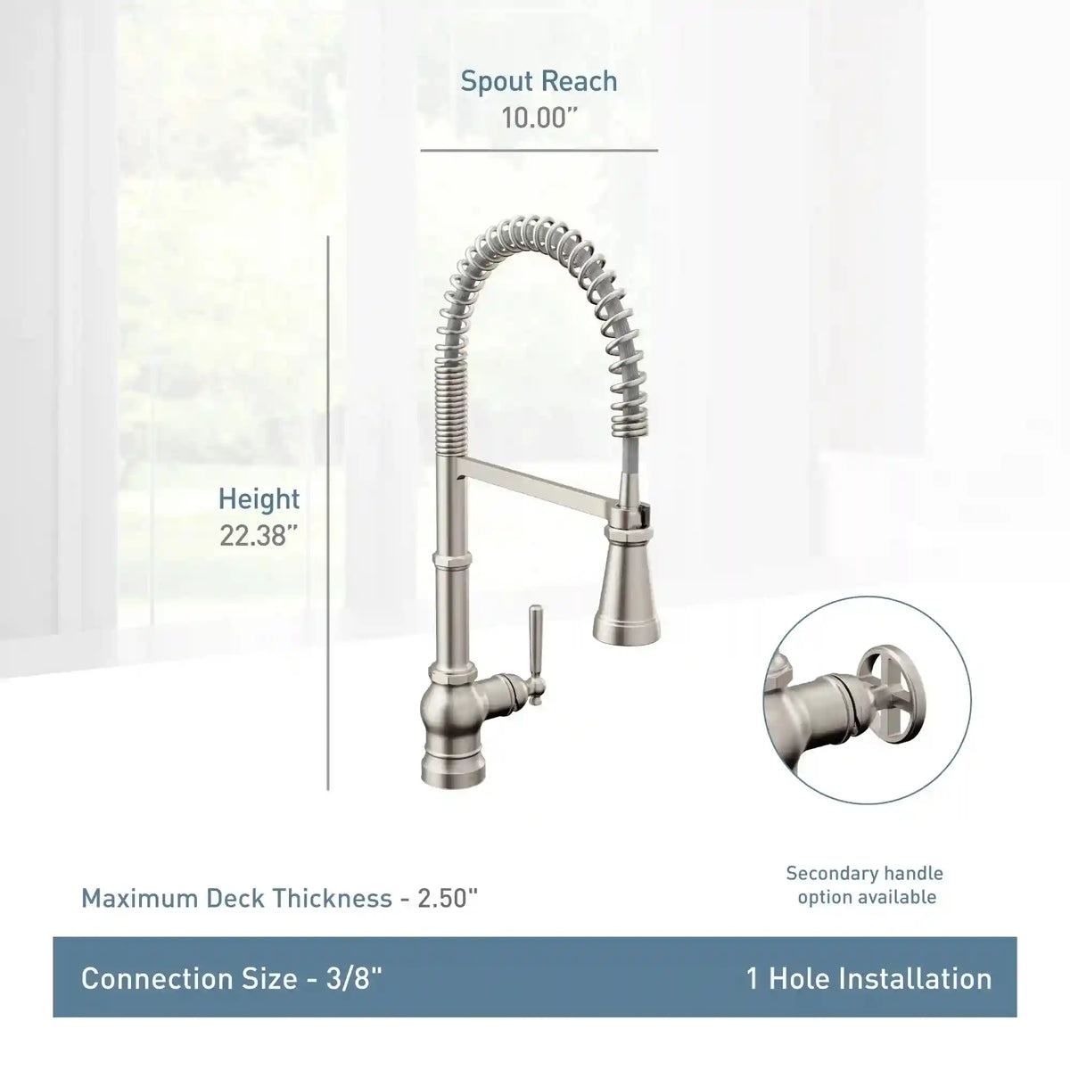 Paterson One-Handle High Arc Pulldown Kitchen Faucet