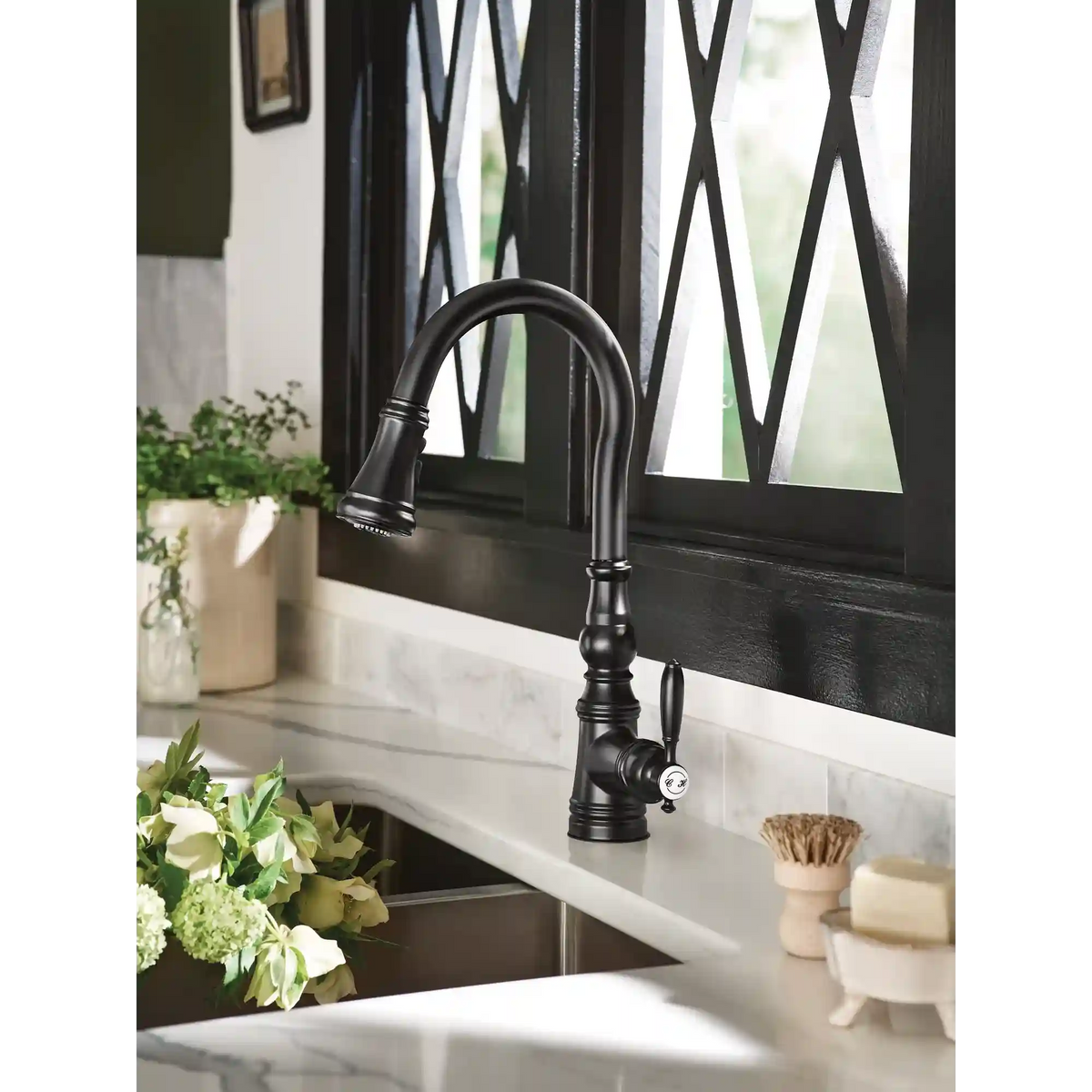 Weymouth One-Handle High Arc Pulldown Kitchen Faucet