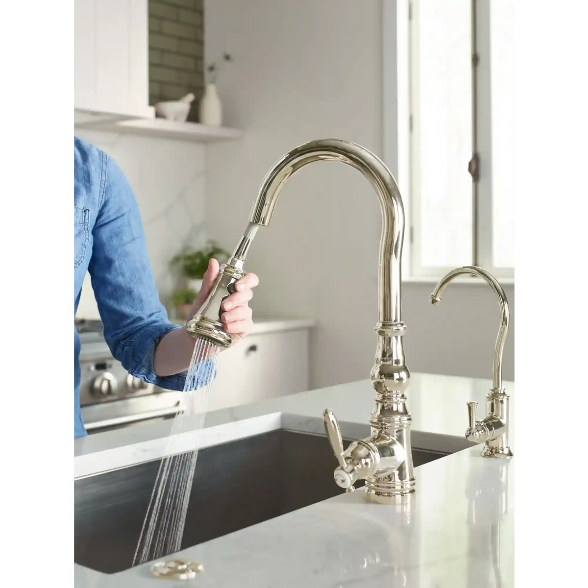 Weymouth One-Handle High Arc Pulldown Kitchen Faucet