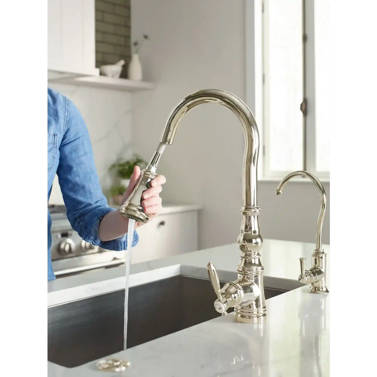 Weymouth One-Handle High Arc Pulldown Kitchen Faucet