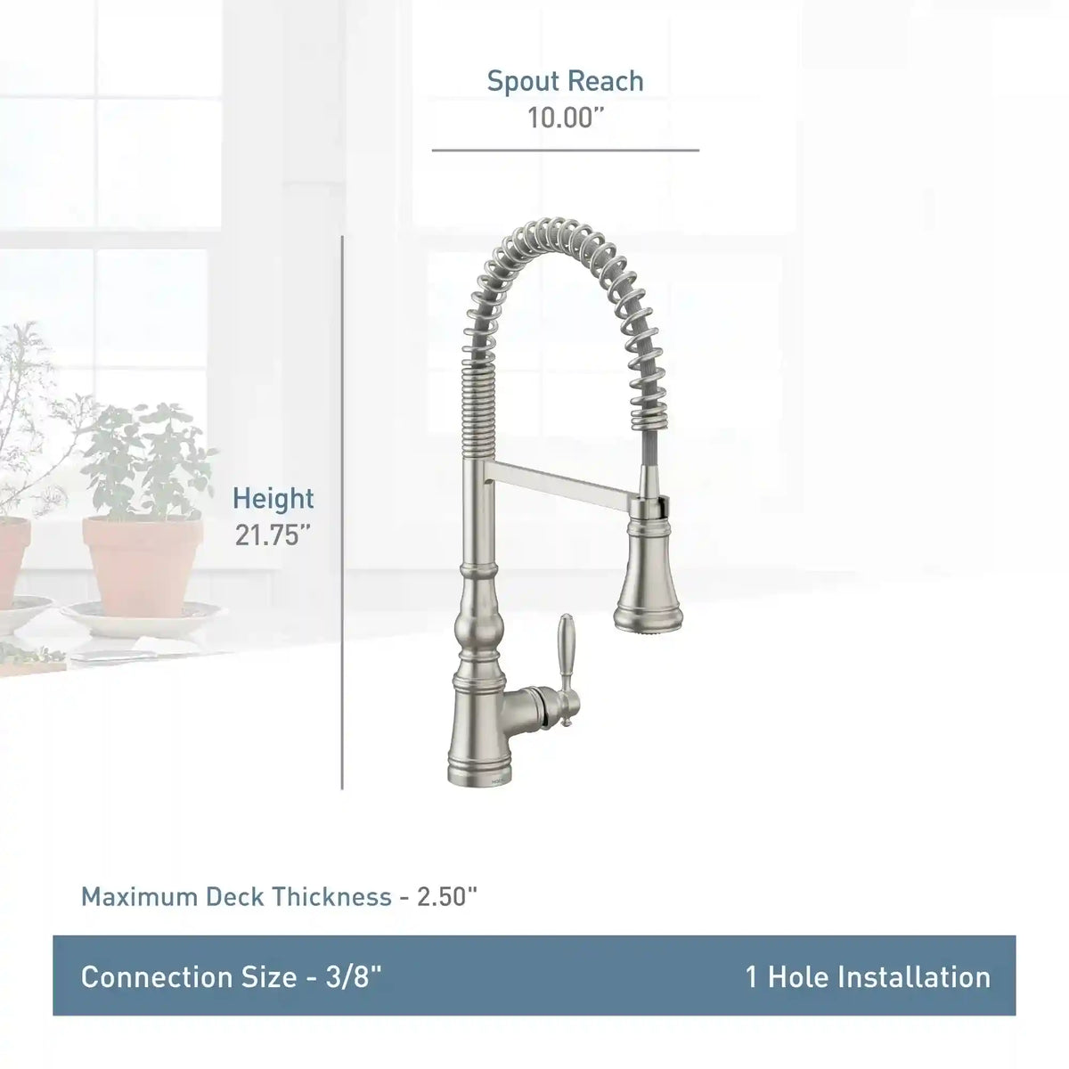 Weymouth One-Handle High Arc Pulldown Kitchen Faucet