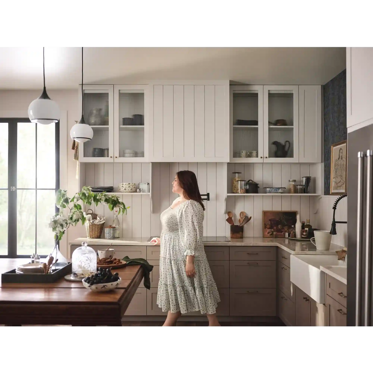 Traditional Two-Handle Pot Filler Kitchen Faucet