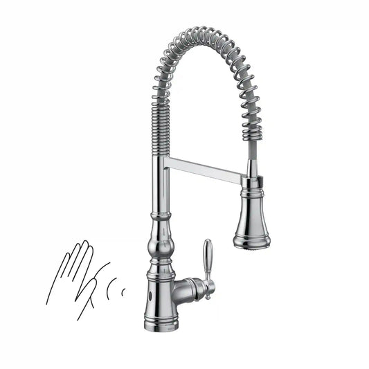 Weymouth  MotionSense Wave One-Handle High Arc Single Sensor Pulldown Kitchen Faucet