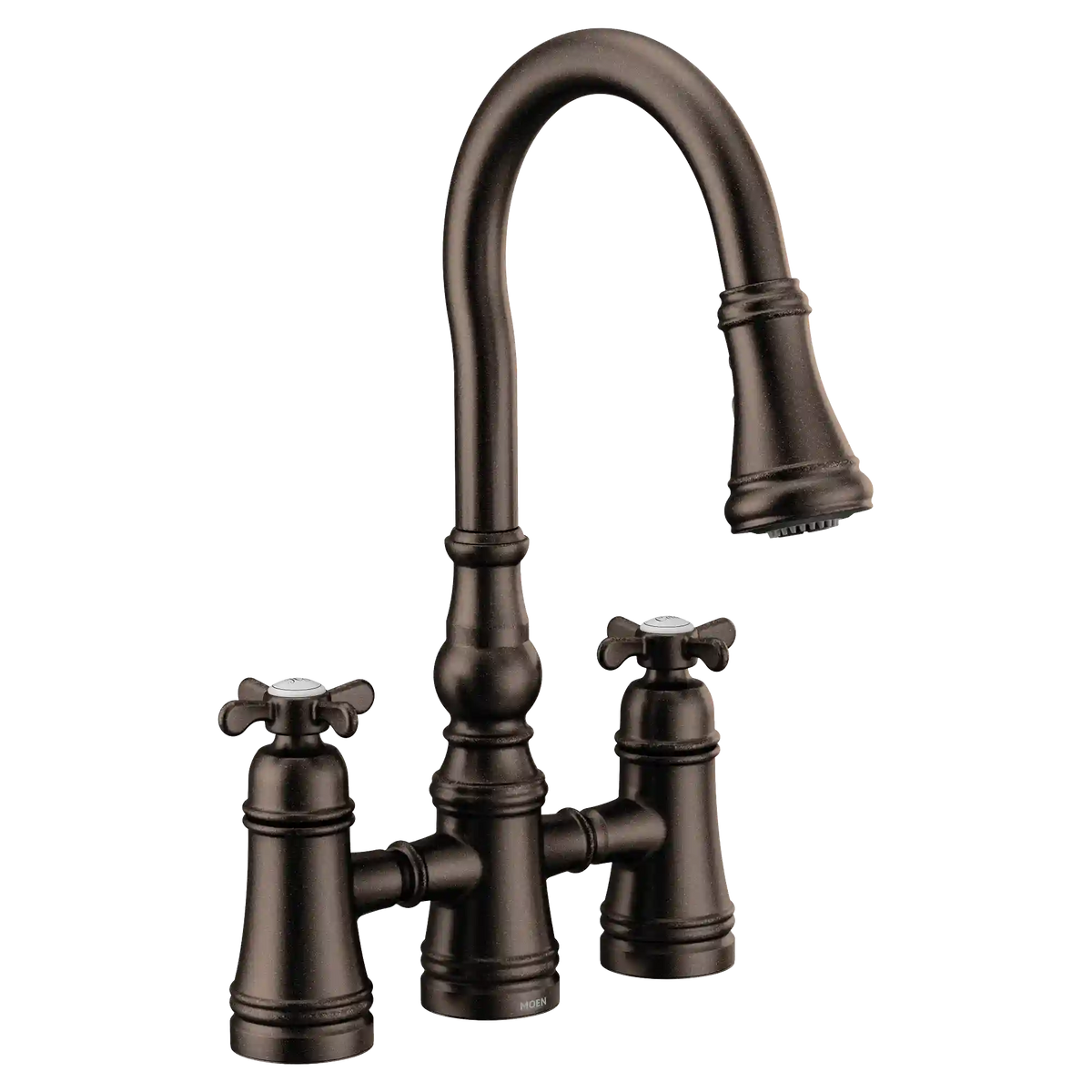 Weymouth Two-Handle High Arc Pulldown Kitchen Faucet