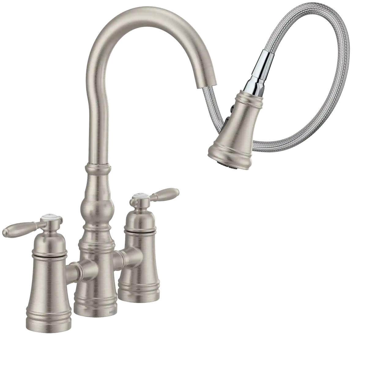 Weymouth Two-Handle High Arc Pulldown Kitchen Faucet