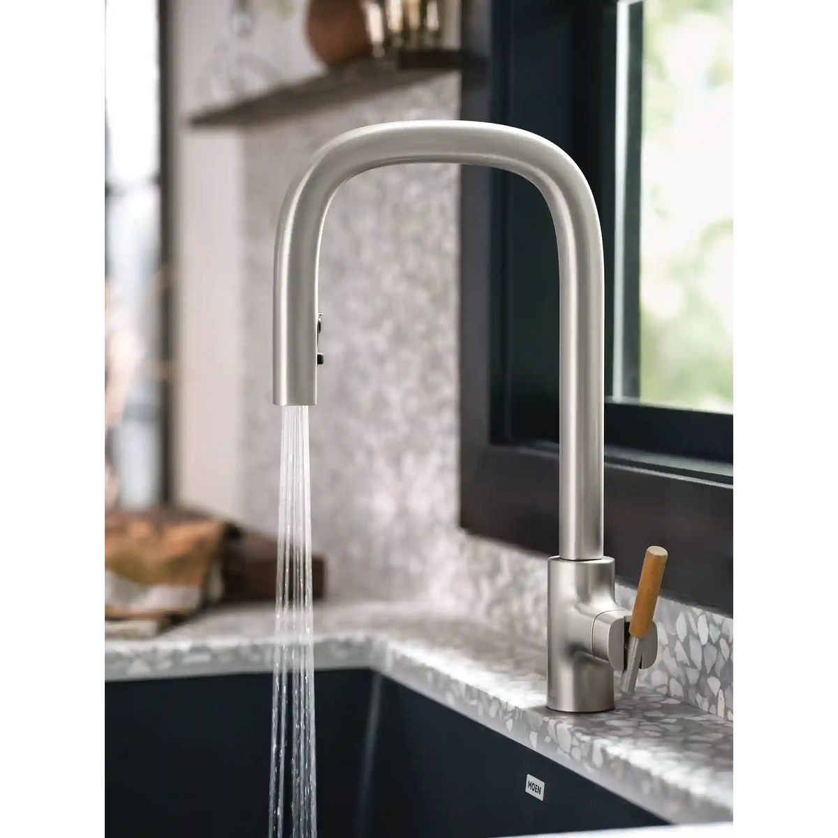 Tenon One-Handle High Arc Pulldown Kitchen Faucet