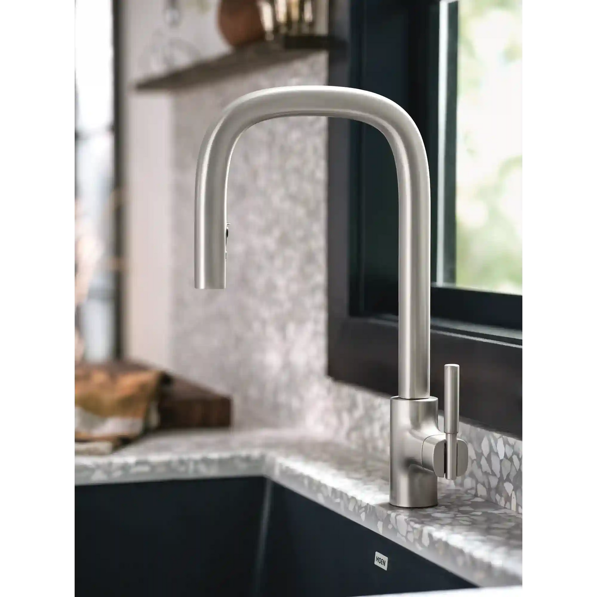 Tenon One-Handle High Arc Pulldown Kitchen Faucet