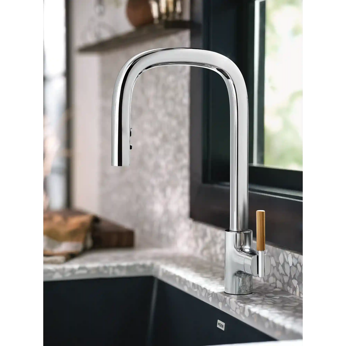 Tenon One-Handle High Arc Pulldown Kitchen Faucet