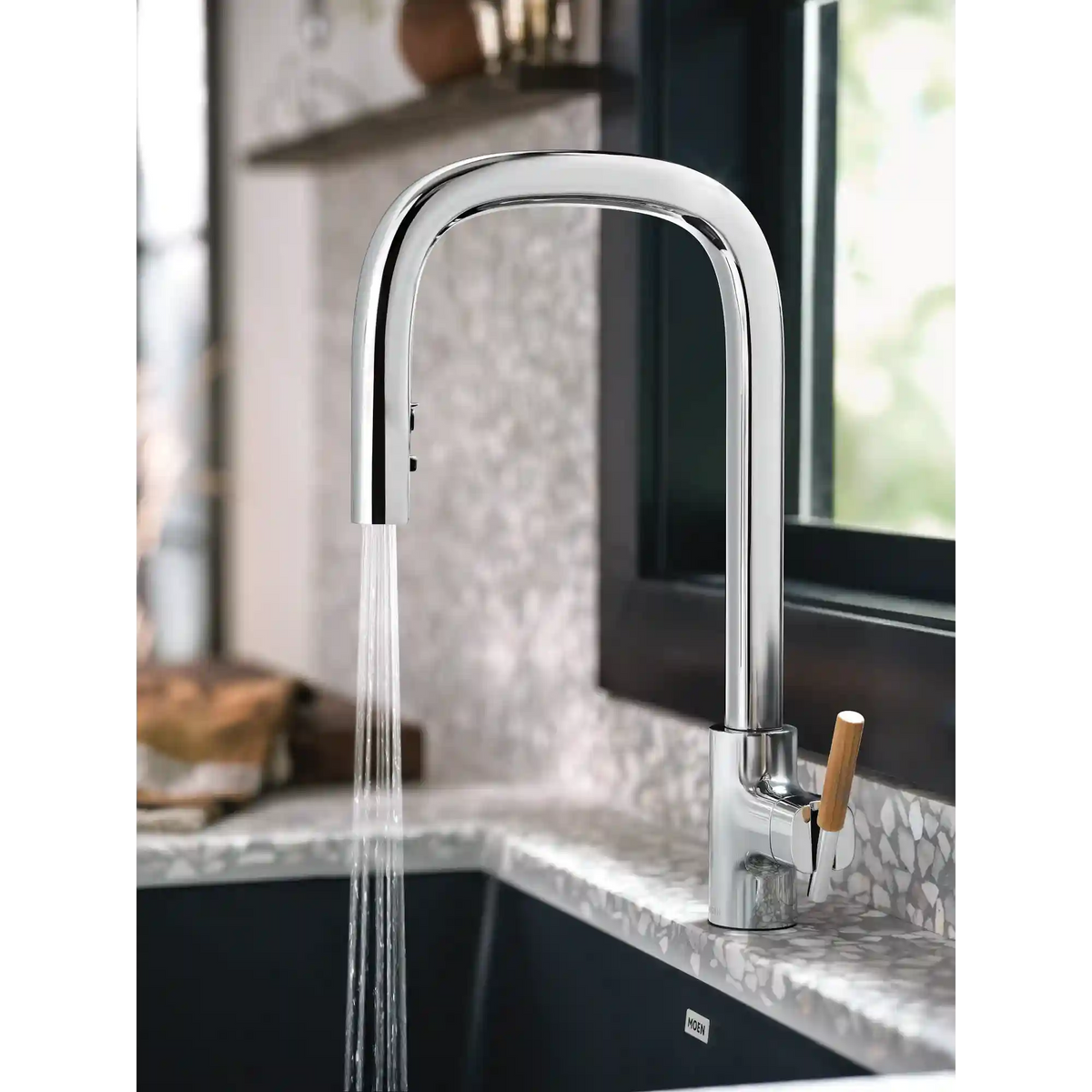 Tenon One-Handle High Arc Pulldown Kitchen Faucet