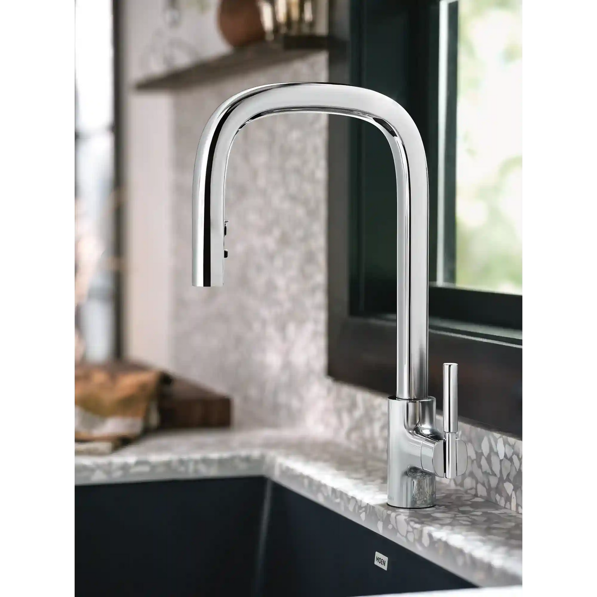 Tenon One-Handle High Arc Pulldown Kitchen Faucet