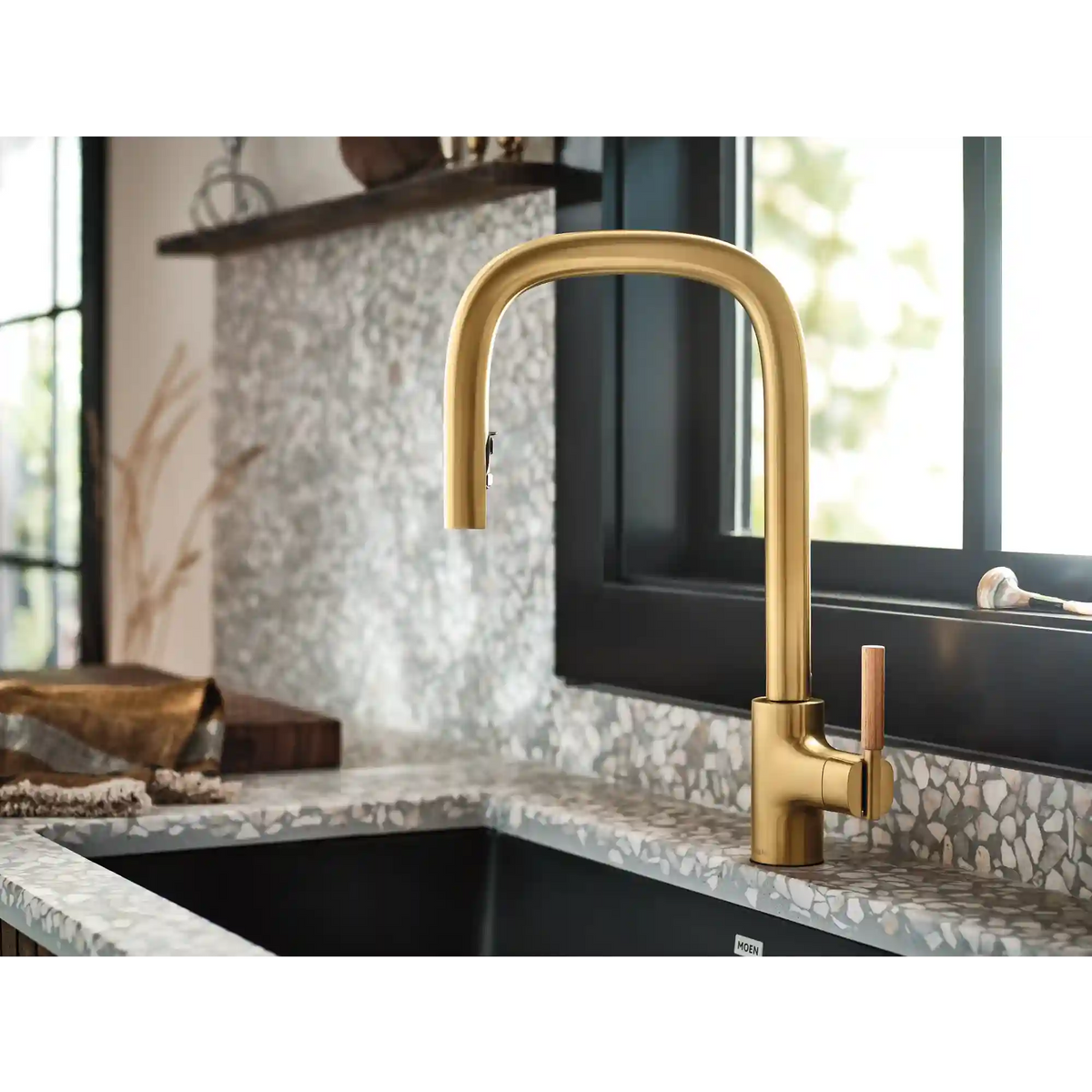 Tenon One-Handle High Arc Pulldown Kitchen Faucet