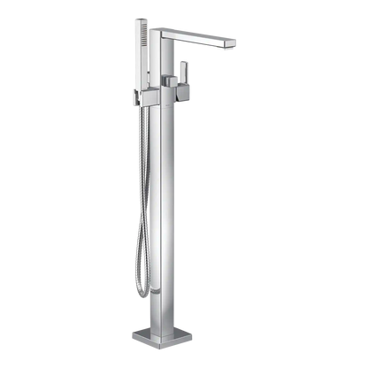 90 Degree One-Handle Tub Filler Includes Hand Shower