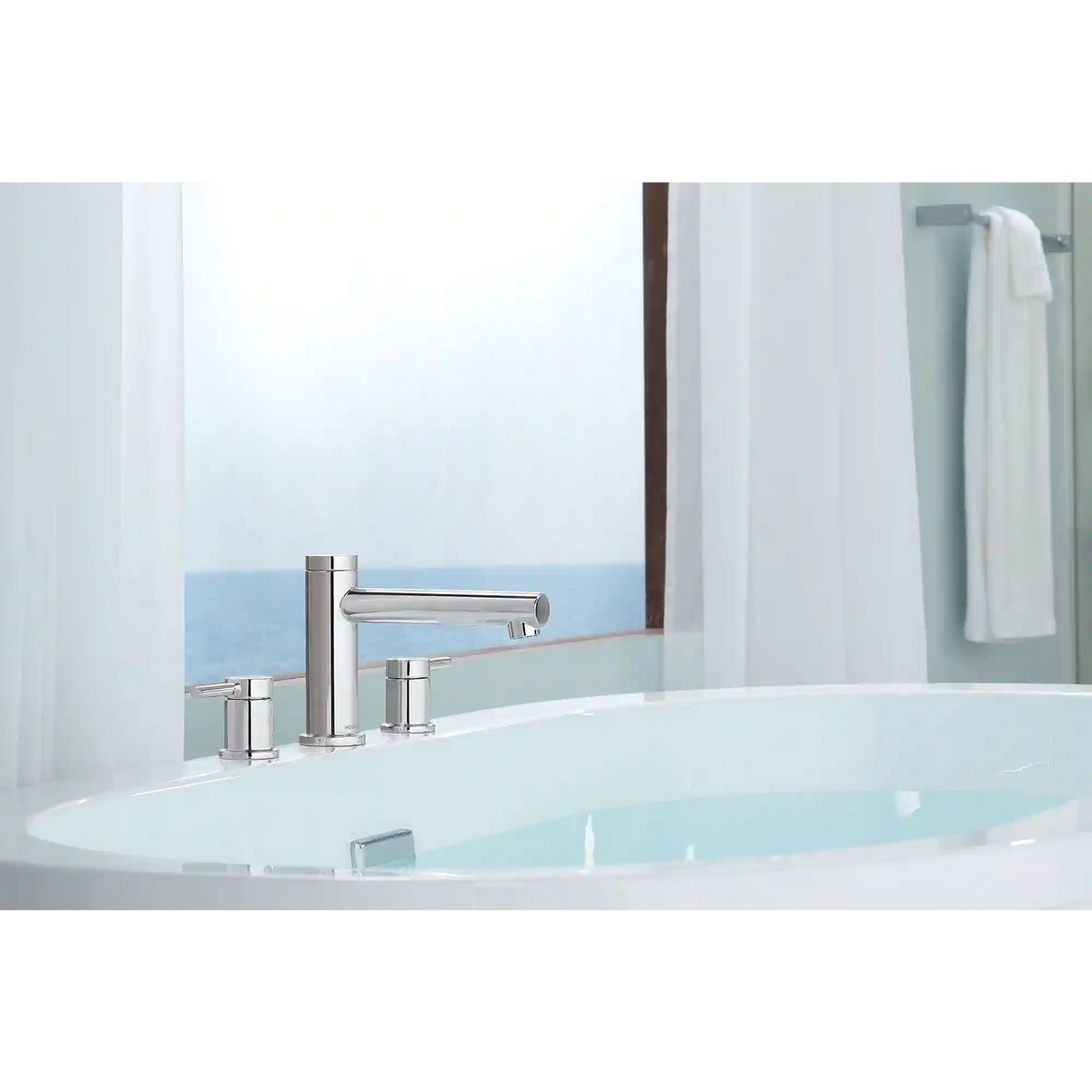 Align Two-Handle Diverter Roman Tub Faucet Including Handheld Shower