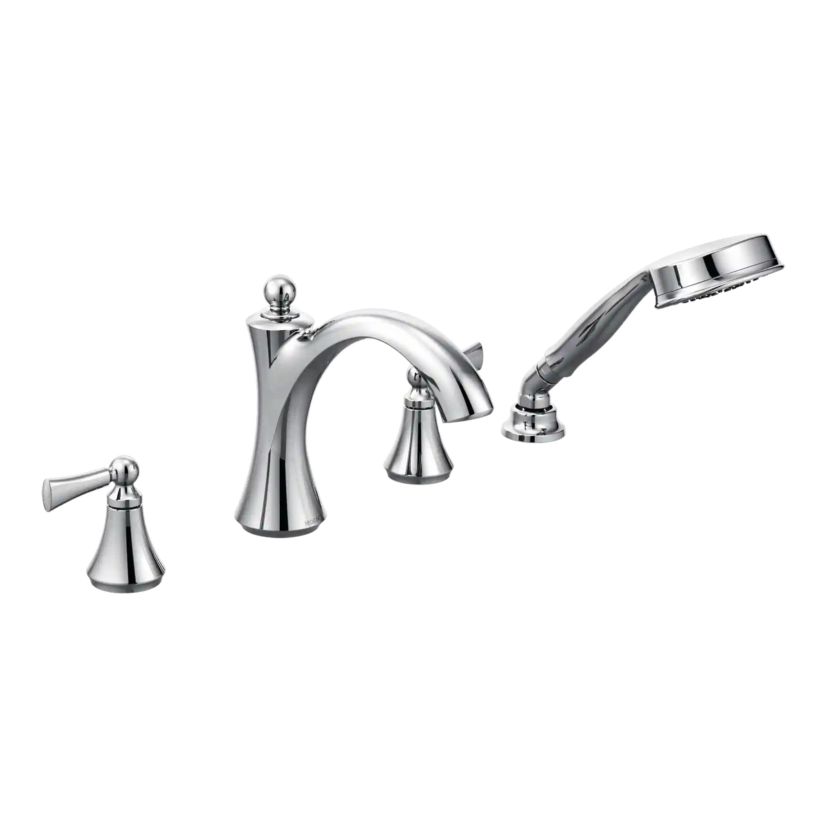 Wynford Two-Handle Diverter Roman Tub Faucet Including Handheld Shower