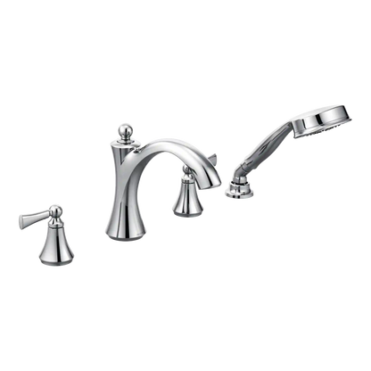 Wynford Two-Handle Diverter Roman Tub Faucet Including Handheld Shower