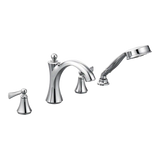 Wynford Two-Handle Diverter Roman Tub Faucet Including Handheld Shower
