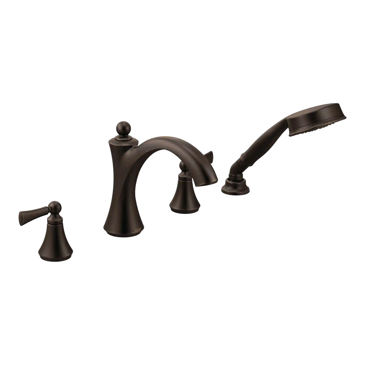 Wynford Two-Handle Diverter Roman Tub Faucet Including Handheld Shower