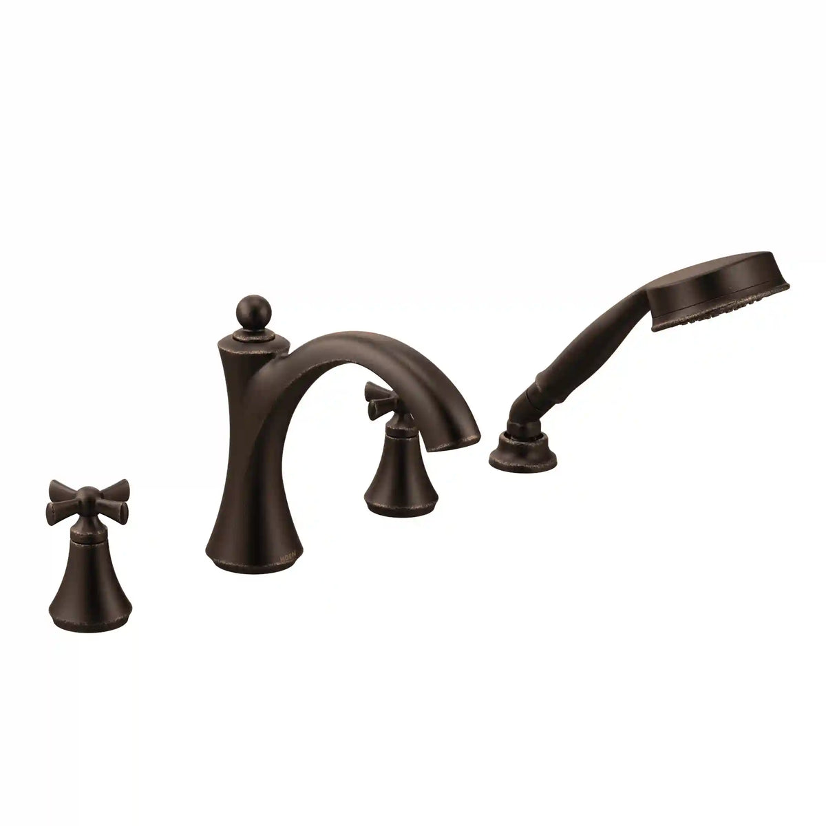 Wynford Two-Handle Diverter Roman Tub Faucet Including Handheld Shower