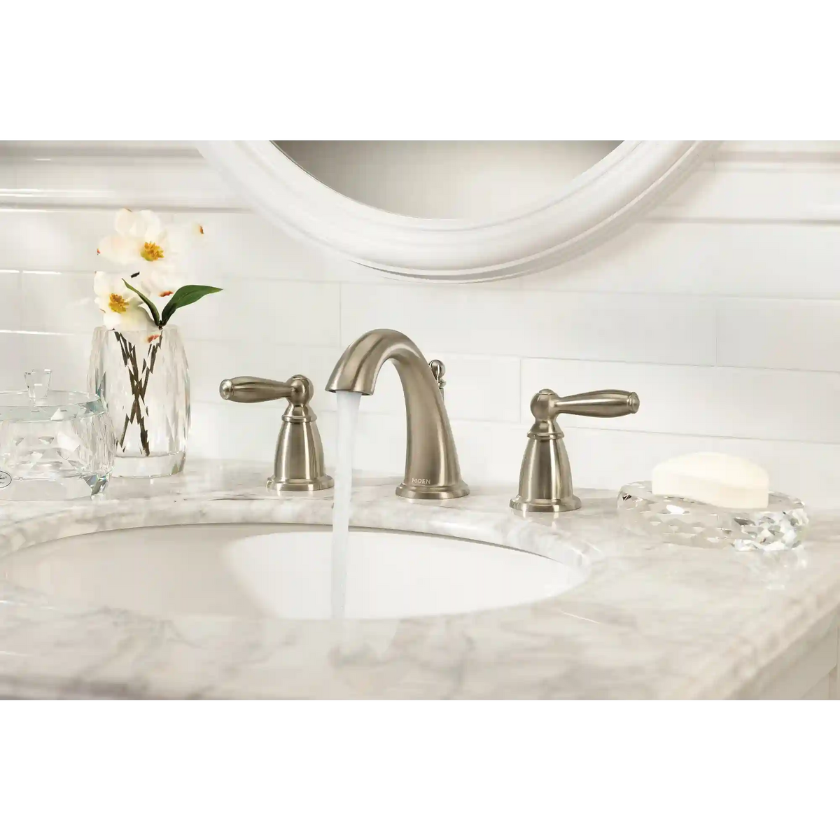 Brantford Two-Handle Low Arc Bathroom Faucet