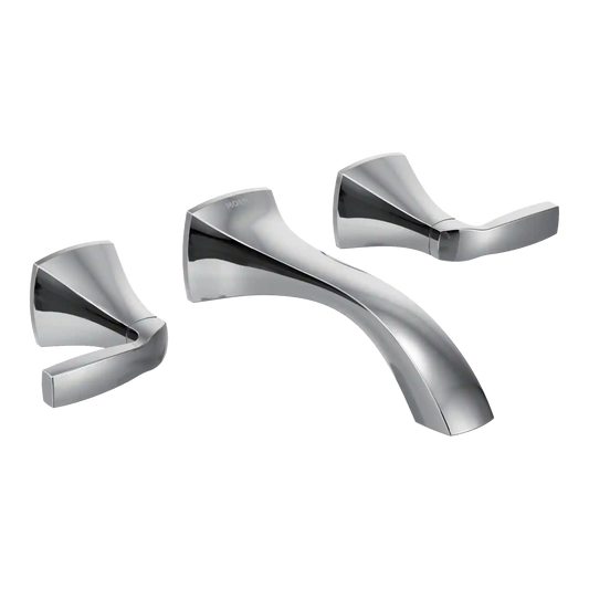 Voss Two-Handle Wall Mount Bathroom Faucet