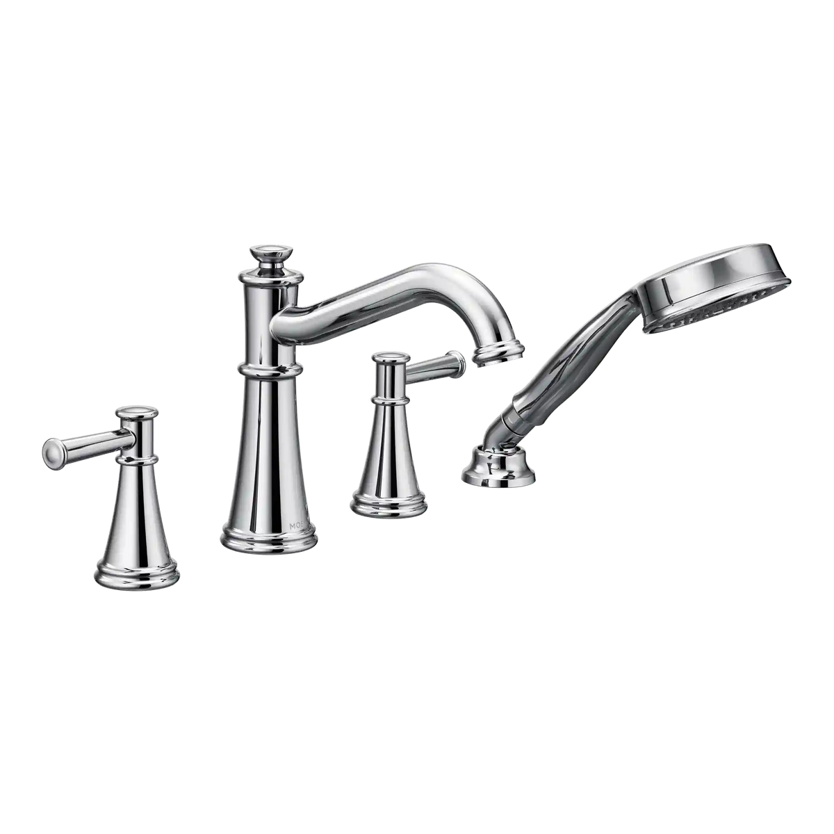 Belfield Two-Handle Diverter Roman Tub Faucet Includes Hand Shower