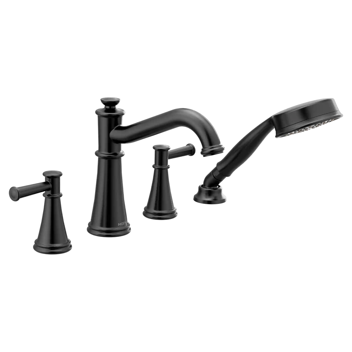 Belfield Two-Handle Diverter Roman Tub Faucet Includes Hand Shower