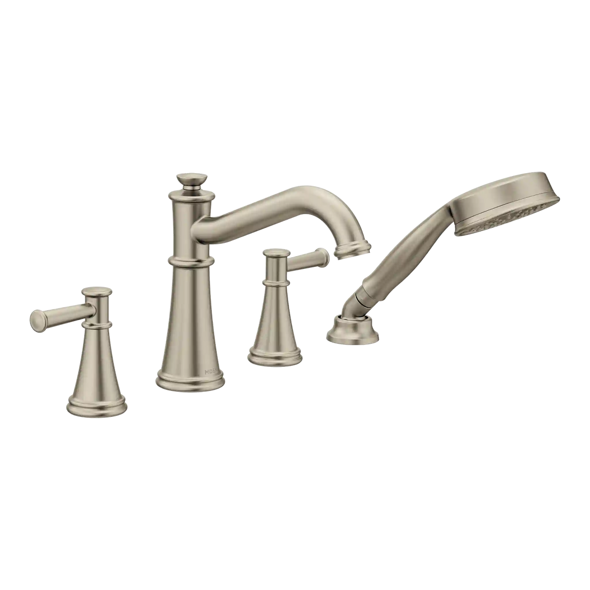 Belfield Two-Handle Diverter Roman Tub Faucet Includes Hand Shower