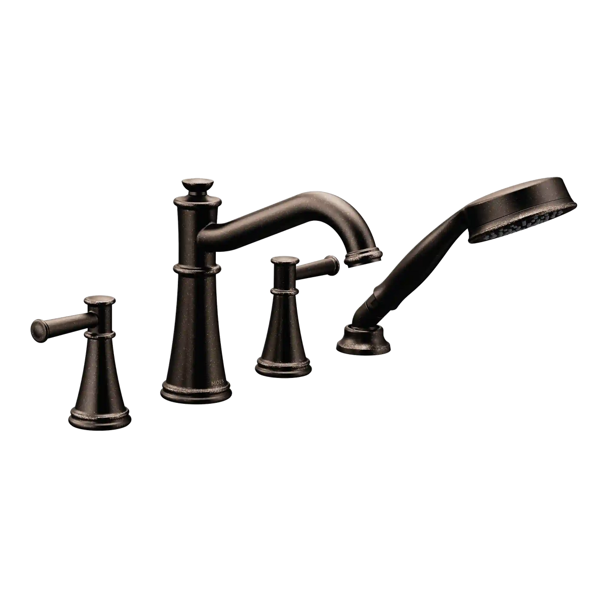 Belfield Two-Handle Diverter Roman Tub Faucet Includes Hand Shower