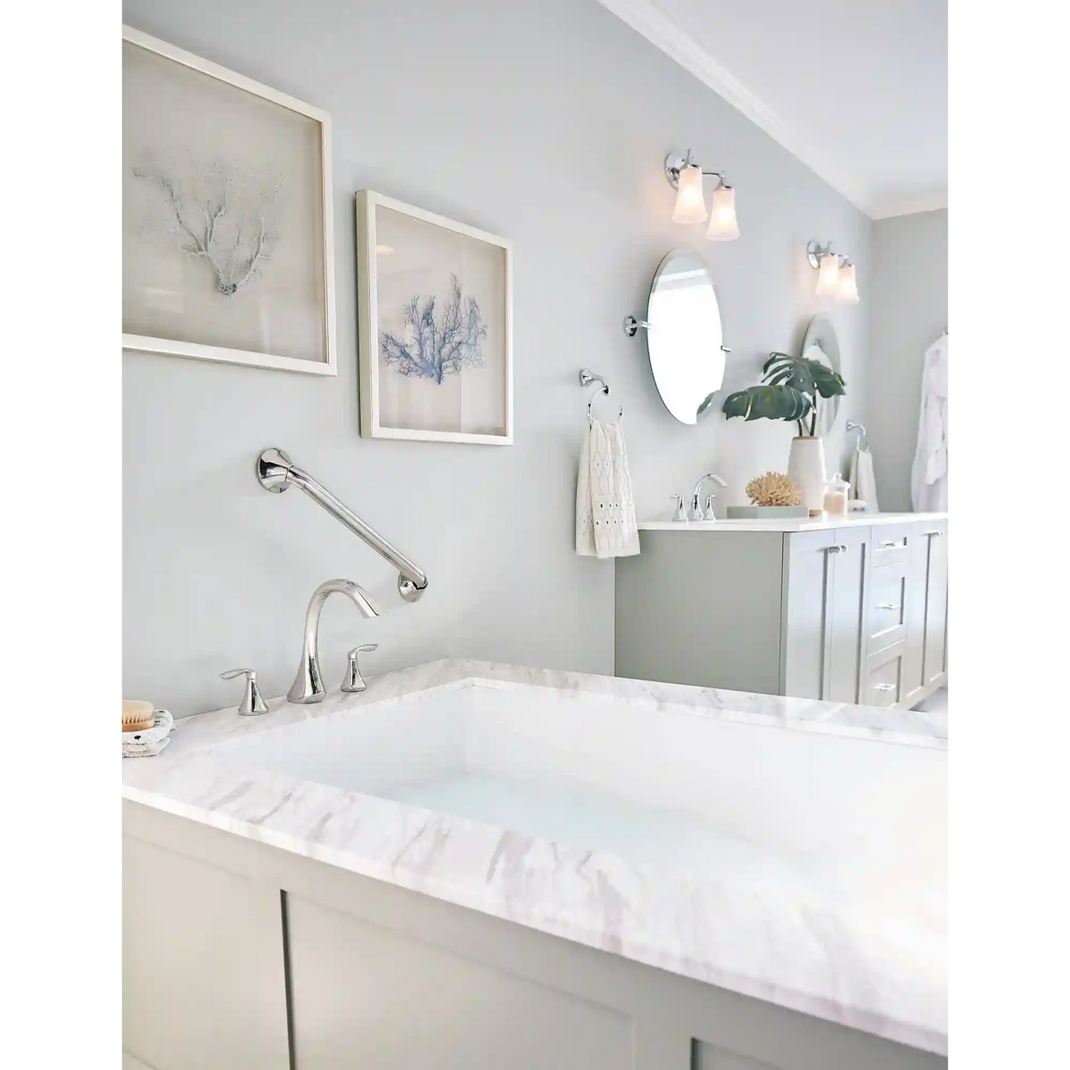 Eva Two-Handle High Arc Roman Tub Faucet