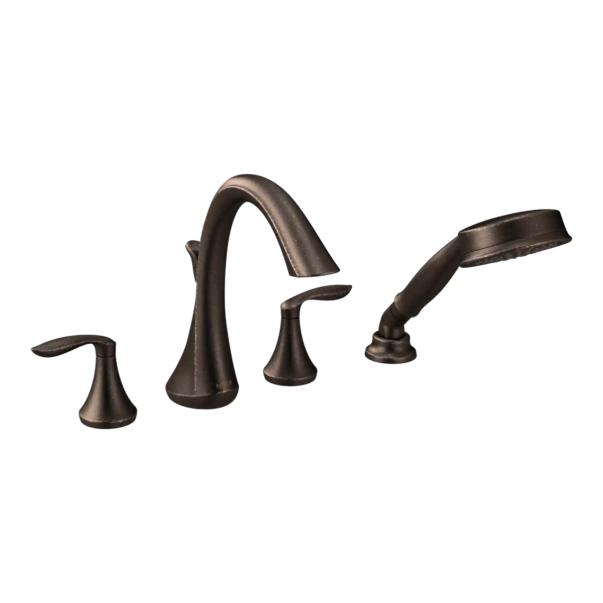 Eva Two-Handle High Arc Roman Tub Faucet Including Handheld Shower