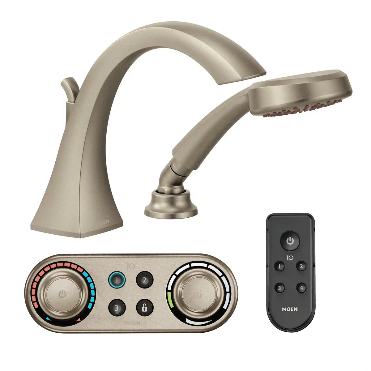 Voss High Arc Roman Tub Faucet Includes Hand Shower