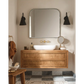 Weymouth Two-Handle High Arc Wall Mount Bathroom Faucet