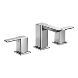 90 Degree Two-Handle Low Arc Bathroom Faucet