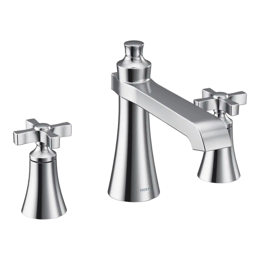 Flara Two-Handle High Arc Roman Tub Faucet