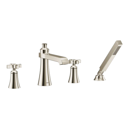 Flara Two-Handle High Arc Roman Tub Faucet