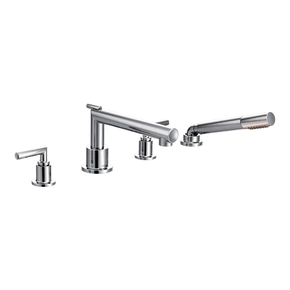 Arris Two-Handle Diverter Roman Tub Faucet Including Handheld Shower