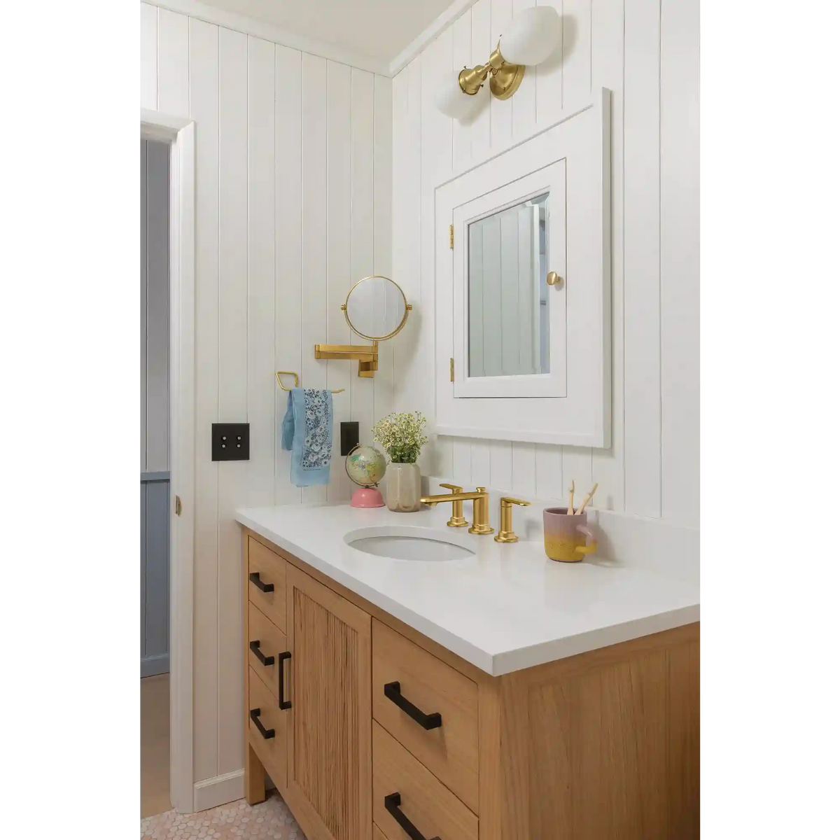 Greenfield Two-Handle Low Arc Bathroom Faucet
