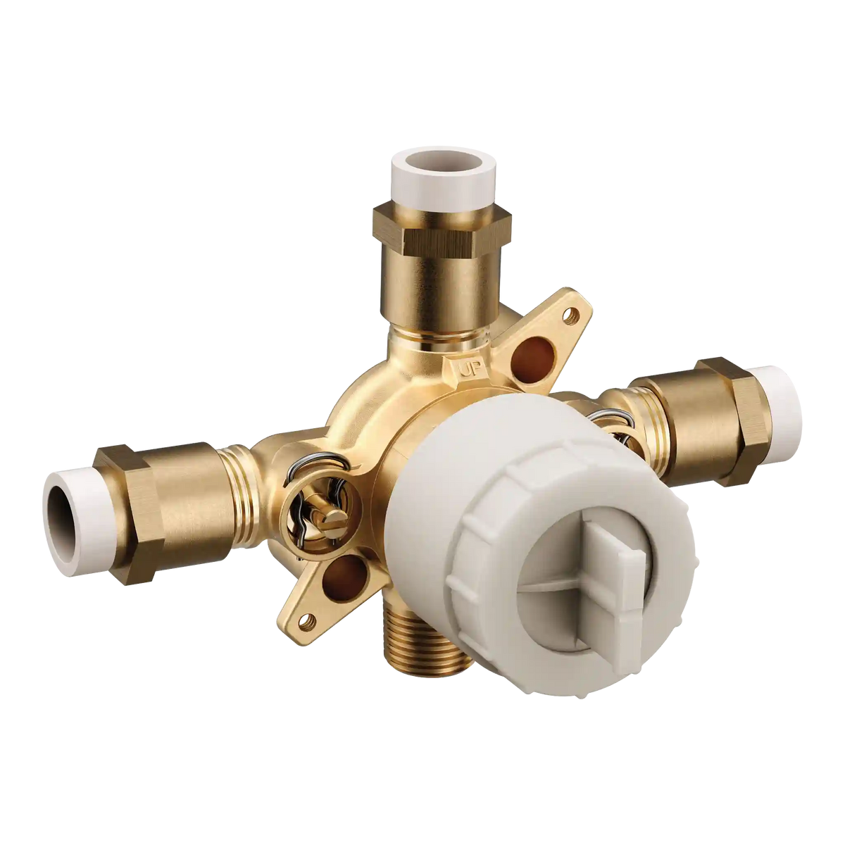 M-Core 4 Port 1/2" CPVC with CC/IPS Tub Outlet Connection Includes Stops