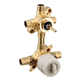 M-Core Transfer 1/2" CC/IPS Connection Includes Pressure Balancing Stops Volume Control