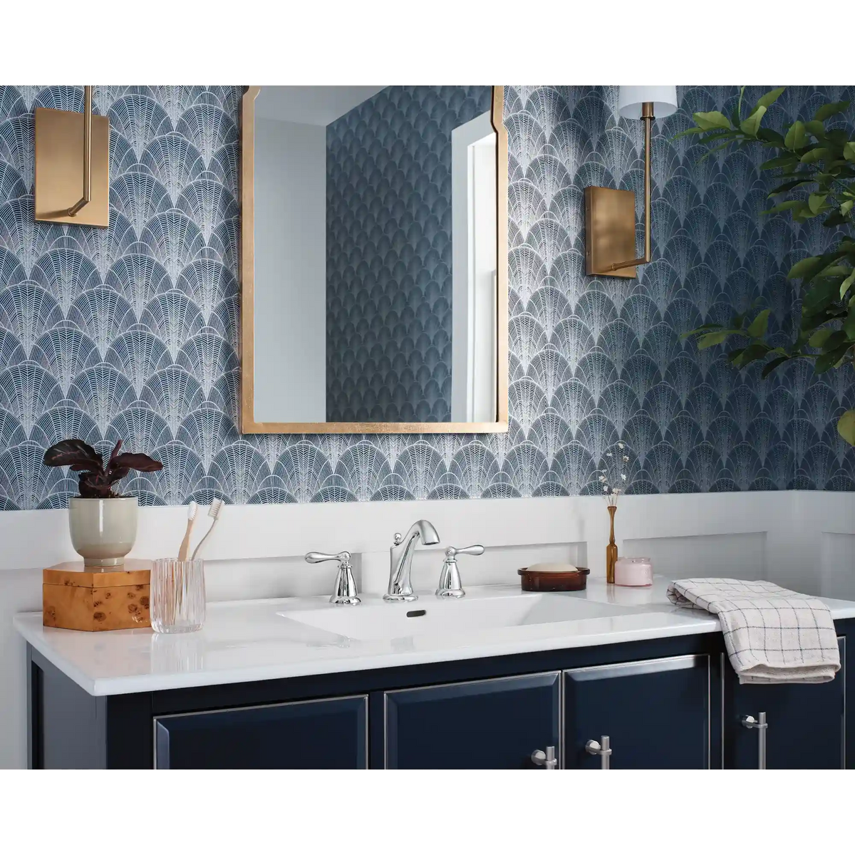 Caldwell Two-Handle High Arc Bathroom Faucet