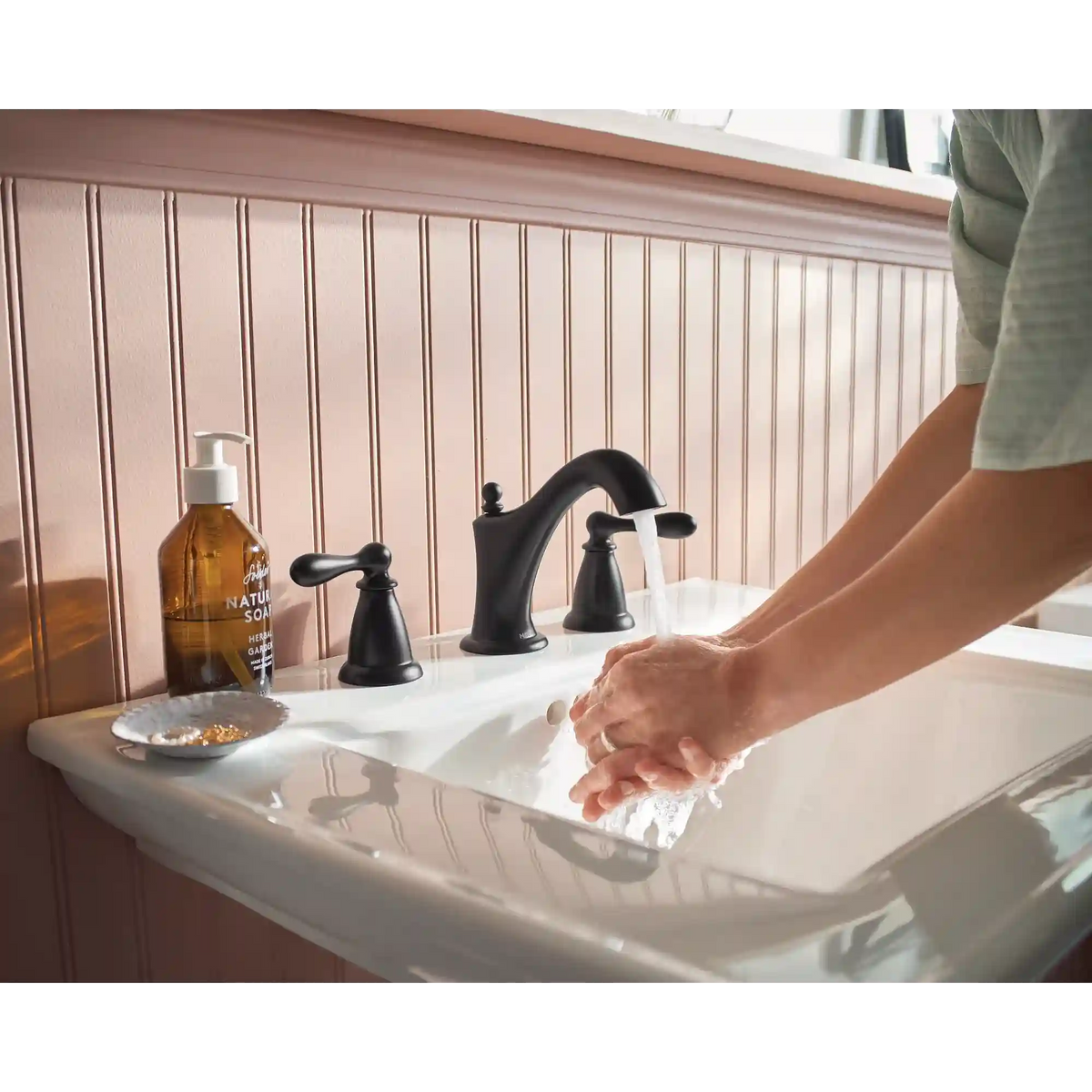 Caldwell Two-Handle High Arc Bathroom Faucet