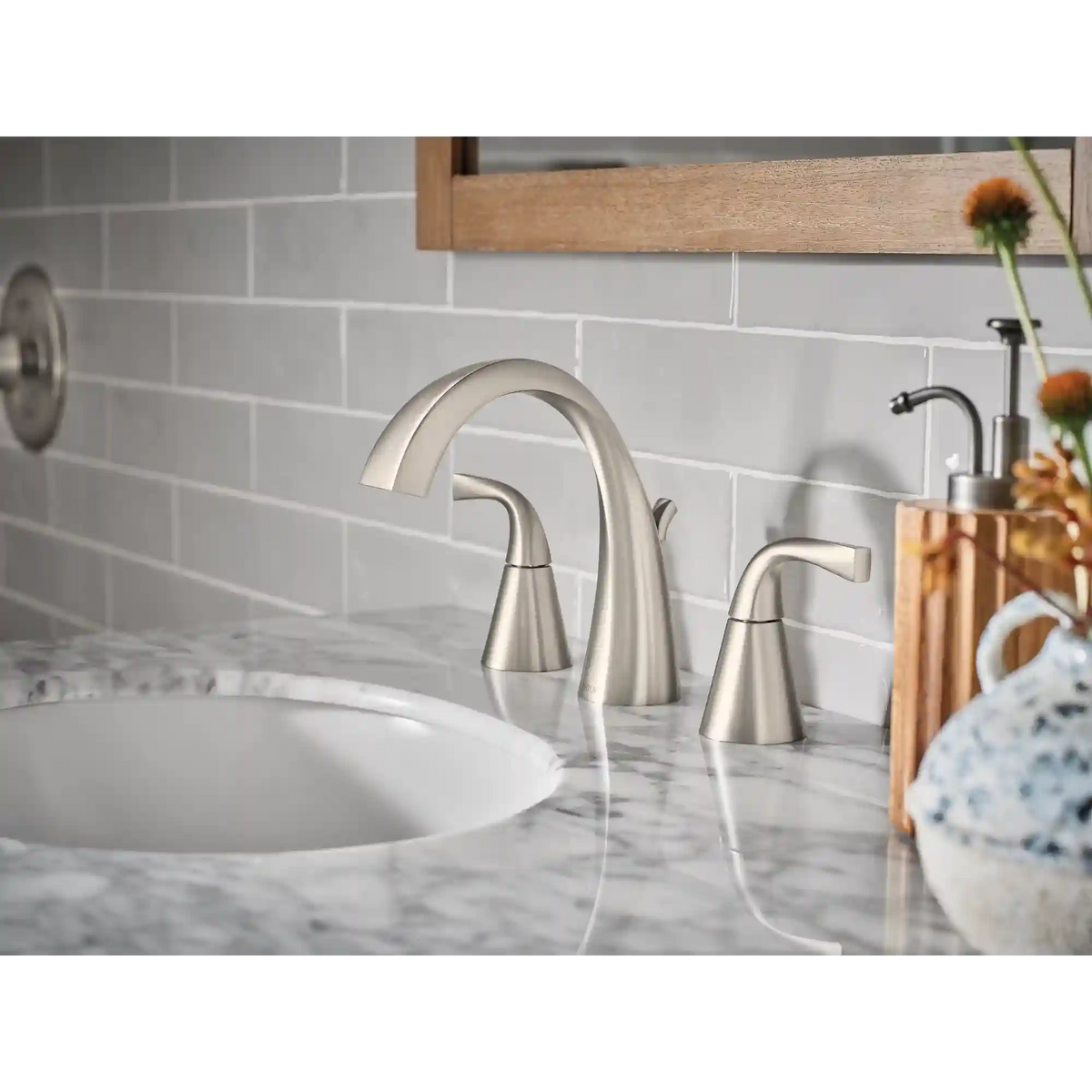 Oxby Two-Handle High Arc Bathroom Faucet
